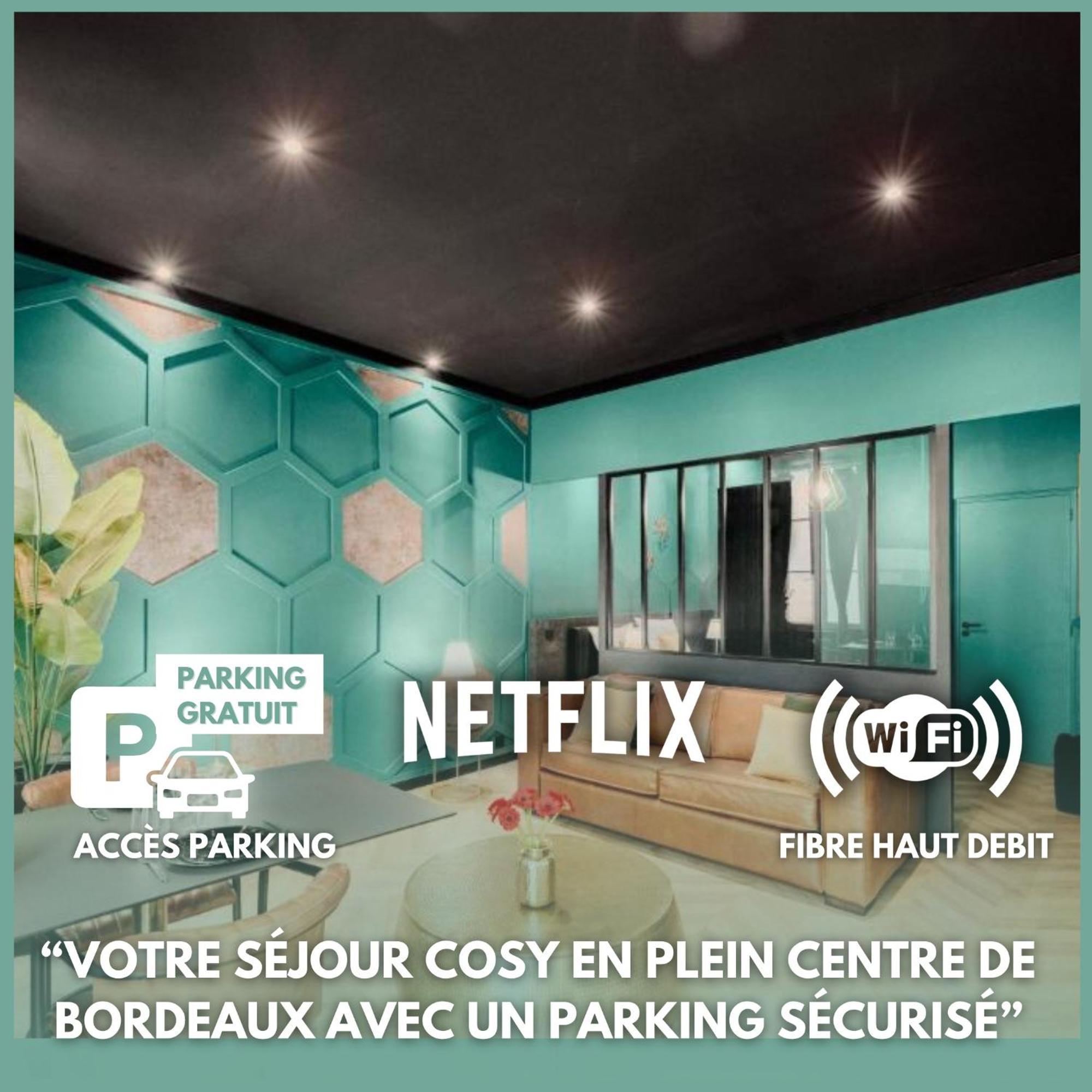 Free Parking - Self Checkin - Wifi - Netflix - City Center - Le Coste By Superbordeaux Eksteriør billede