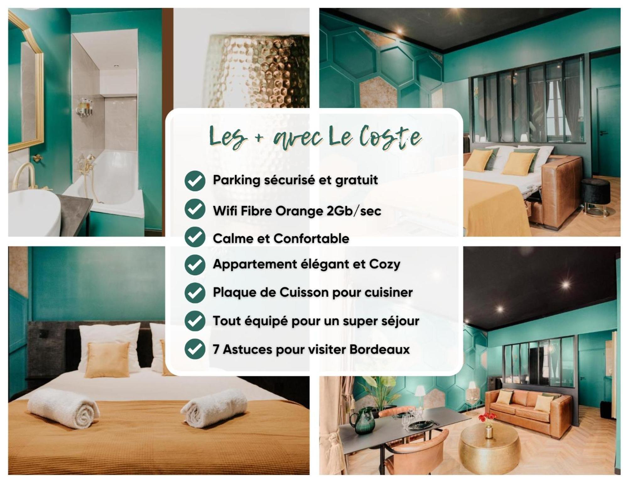Free Parking - Self Checkin - Wifi - Netflix - City Center - Le Coste By Superbordeaux Eksteriør billede